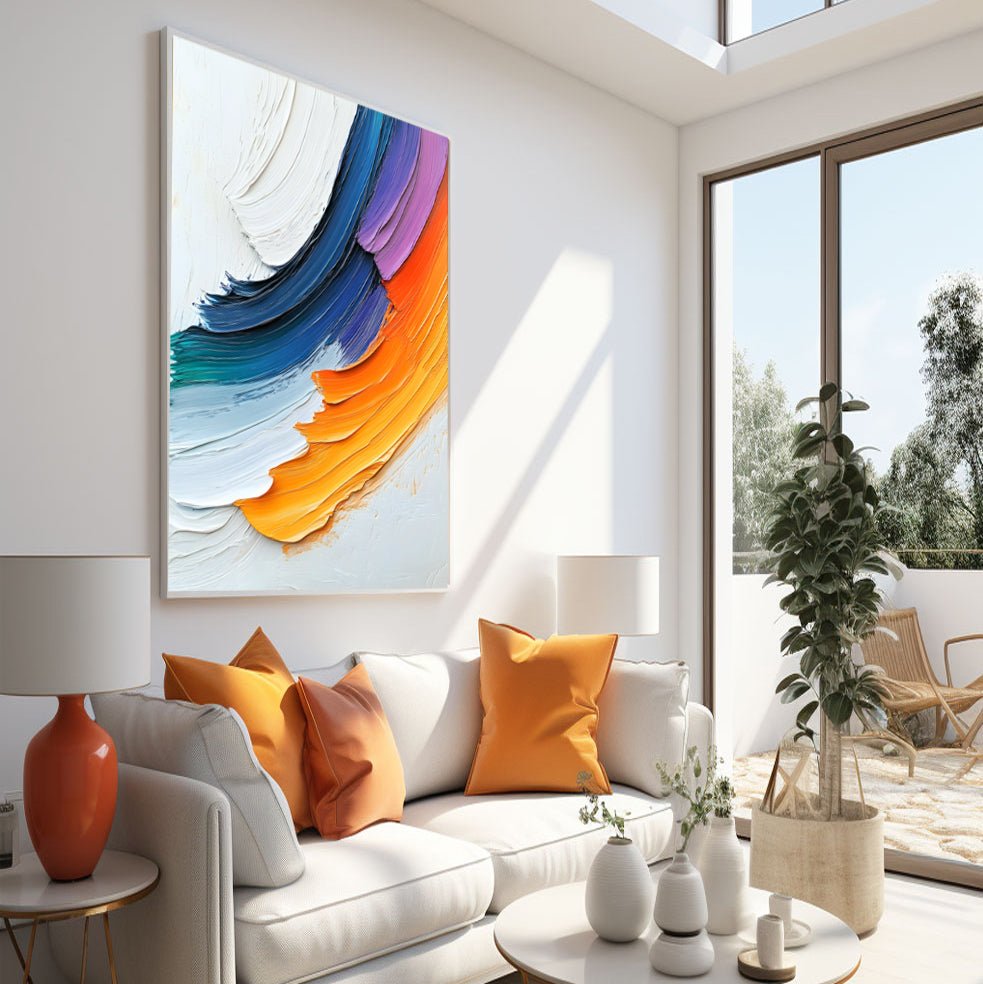 Abstract Painting "Corrientes de Color” - nukeart