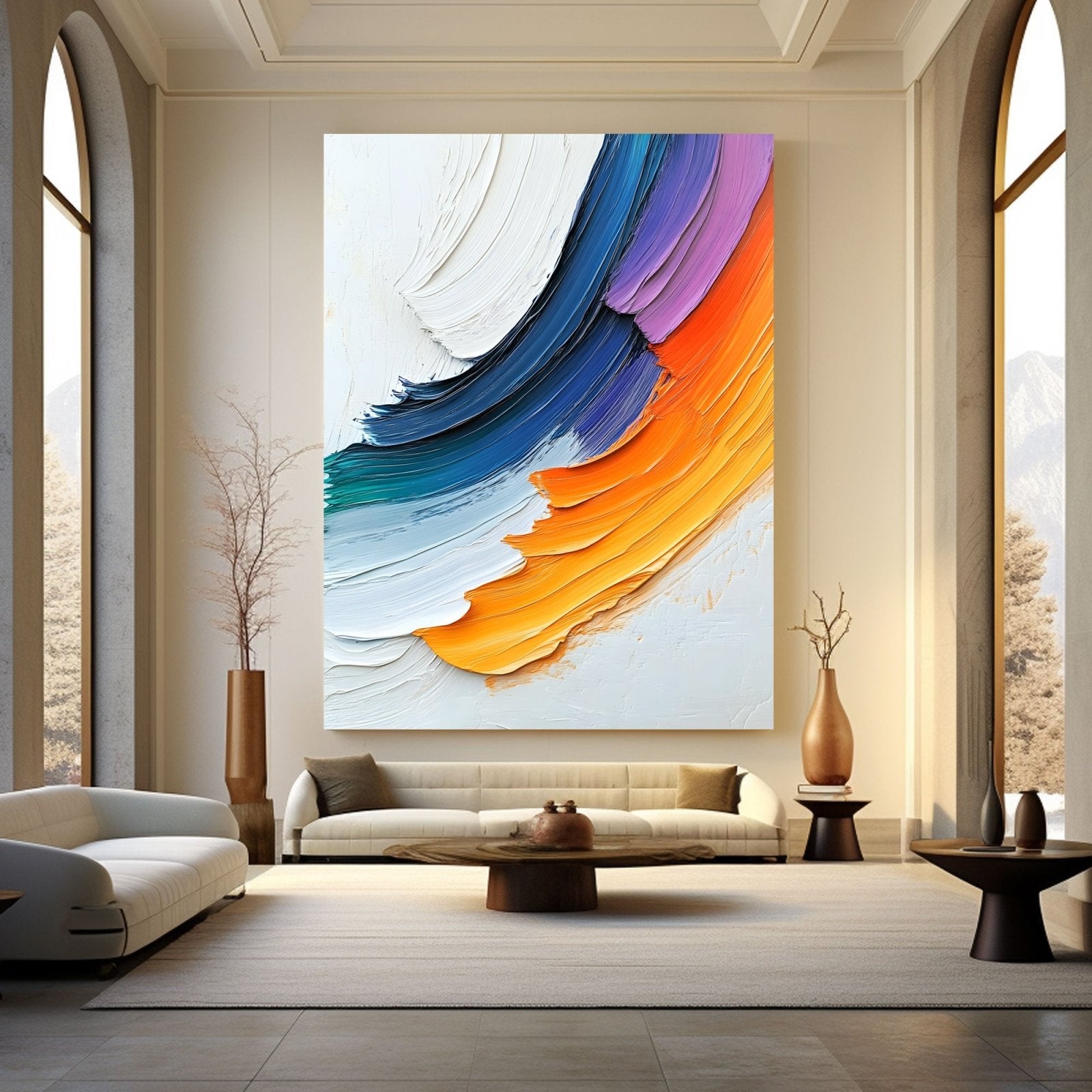 Abstract Painting "Corrientes de Color” - nukeart