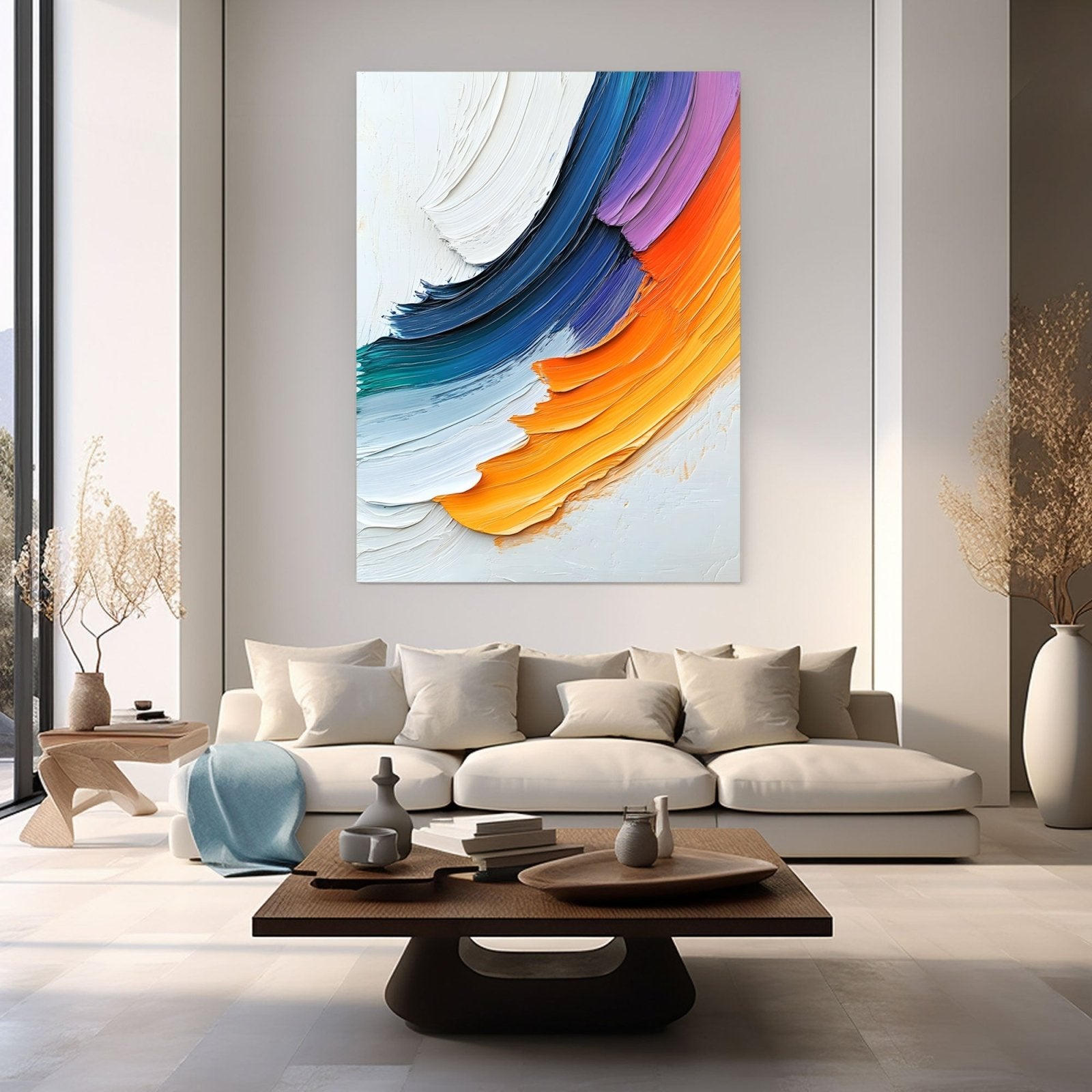 Abstract Painting "Corrientes de Color” - nukeart