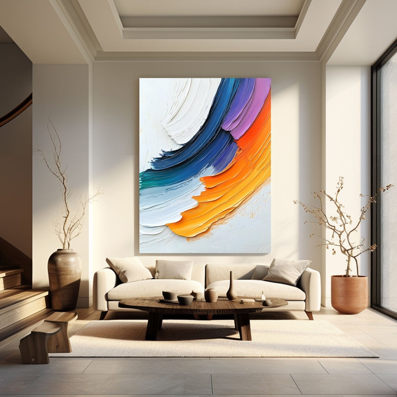 Abstract Painting "Corrientes de Color” - nukeart