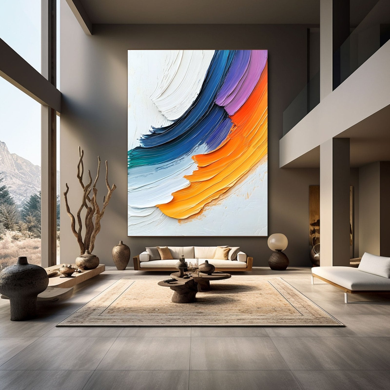 Abstract Painting "Corrientes de Color” - nukeart