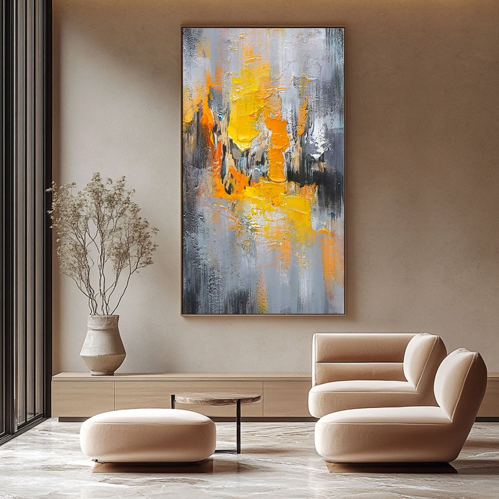 Abstract Painting "Élémentaire" - nukeart