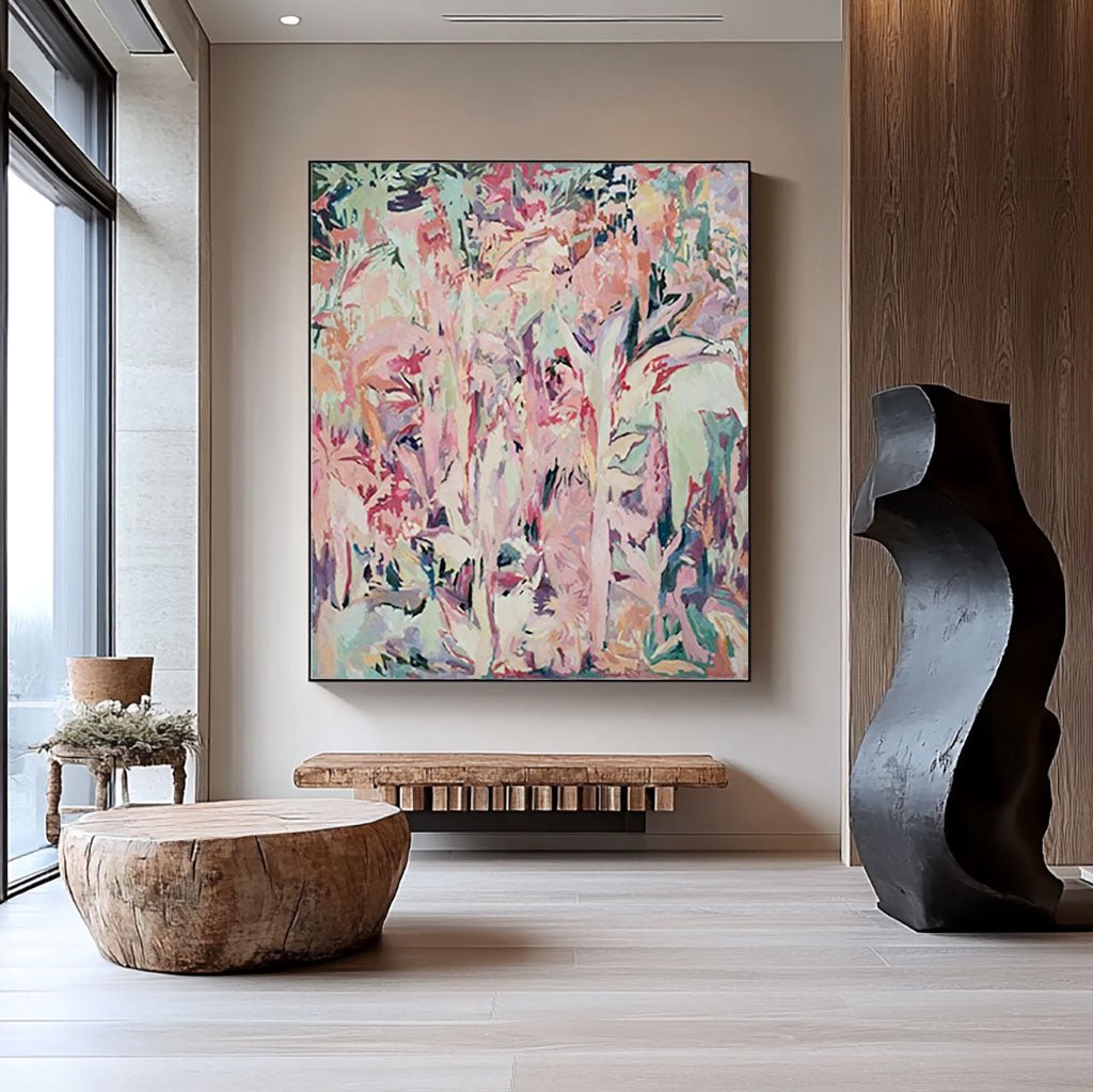 Abstract Painting "Jardin Pastel" - nukeart