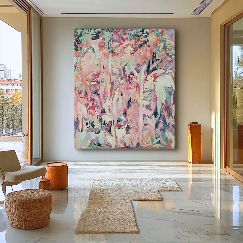 Abstract Painting "Jardin Pastel" - nukeart