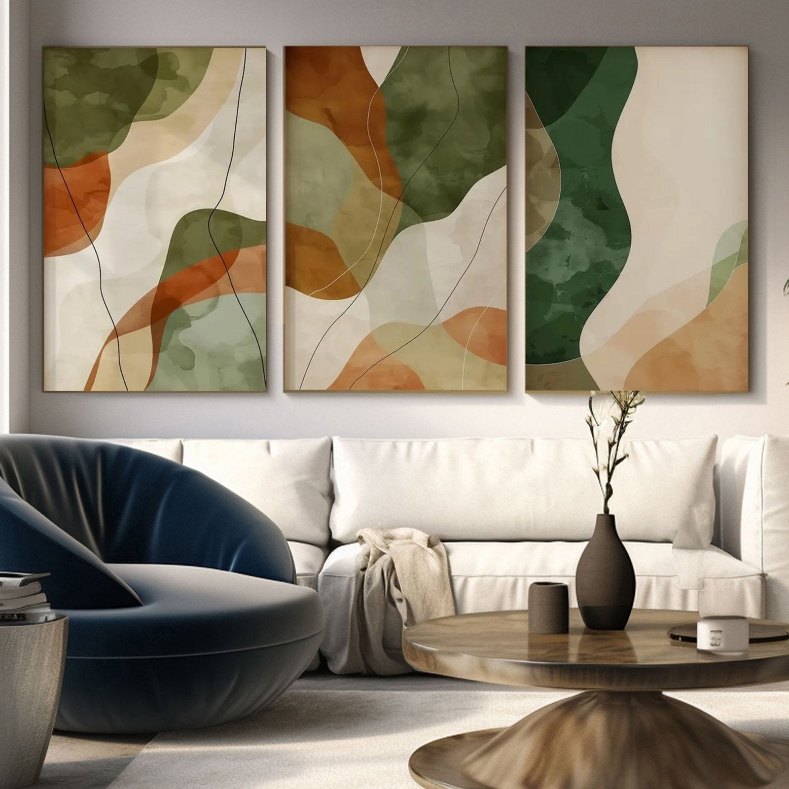 Abstract Painting "Ríos Velados" - nukeart