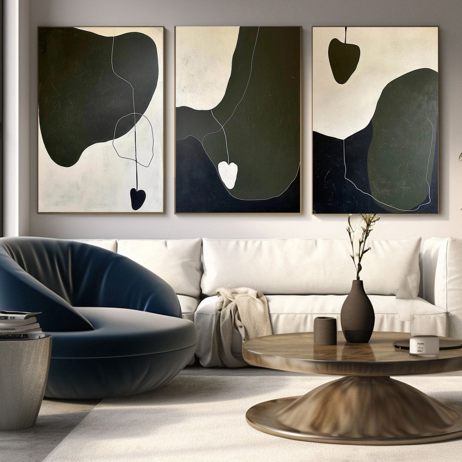 Abstract Painting "Sombras Concéntricas" - nukeart