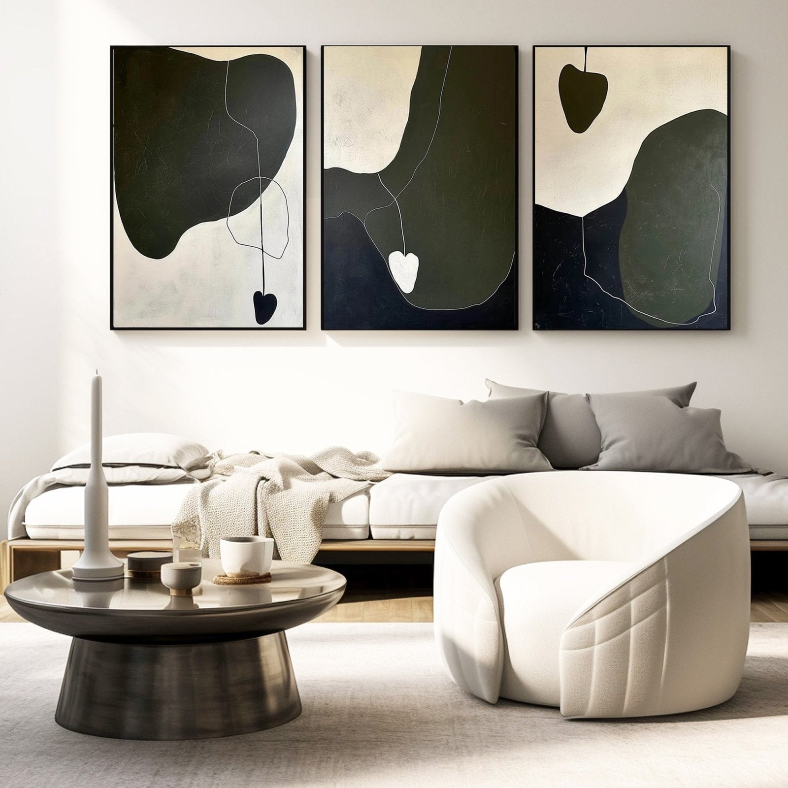 Abstract Painting "Sombras Concéntricas" - nukeart