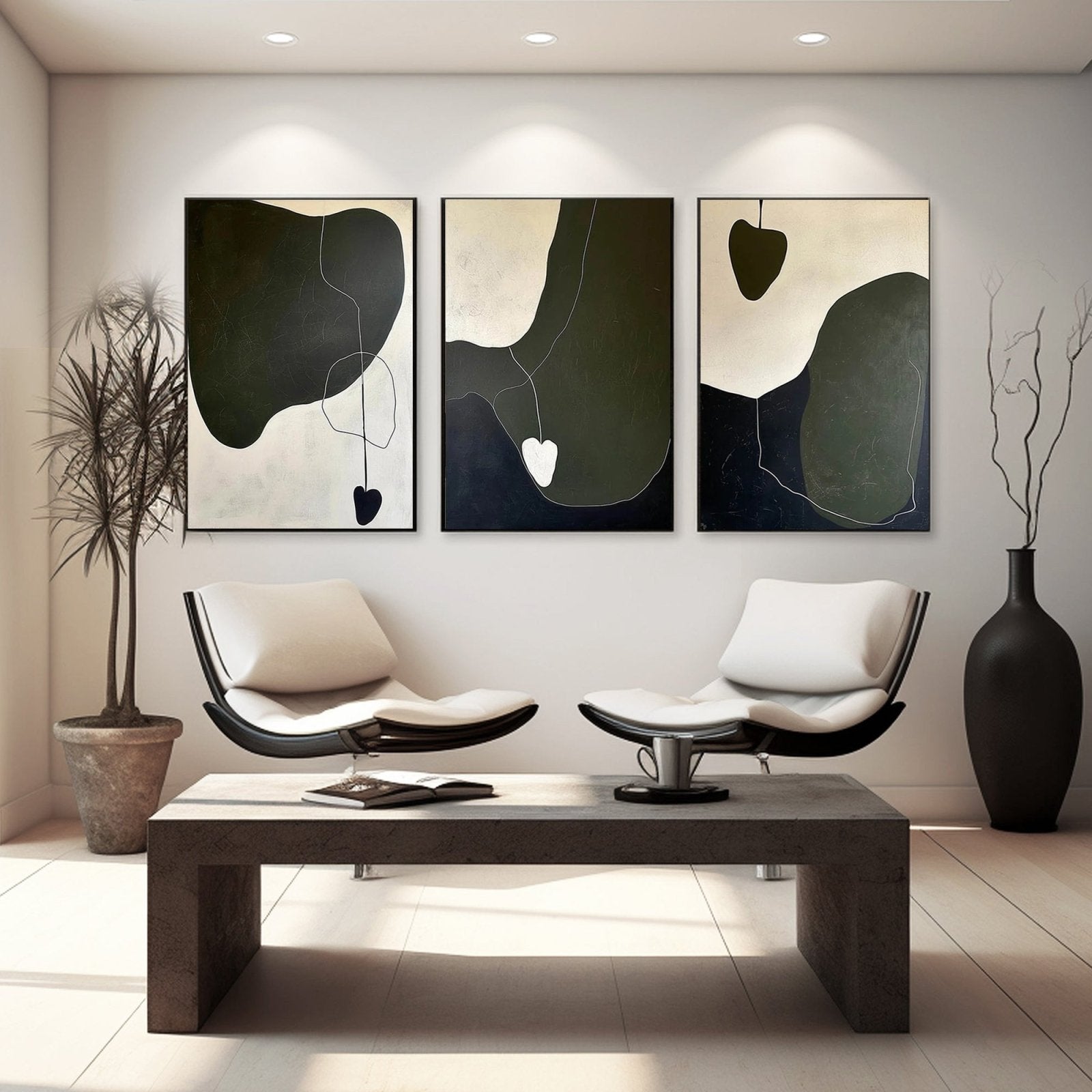 Abstract Painting "Sombras Concéntricas" - nukeart