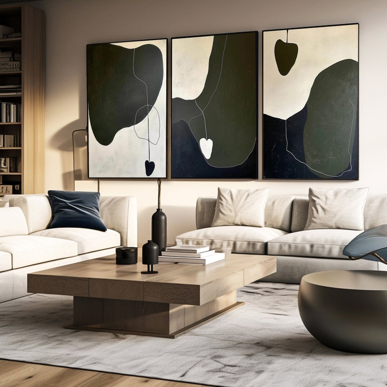 Abstract Painting "Sombras Concéntricas" - nukeart