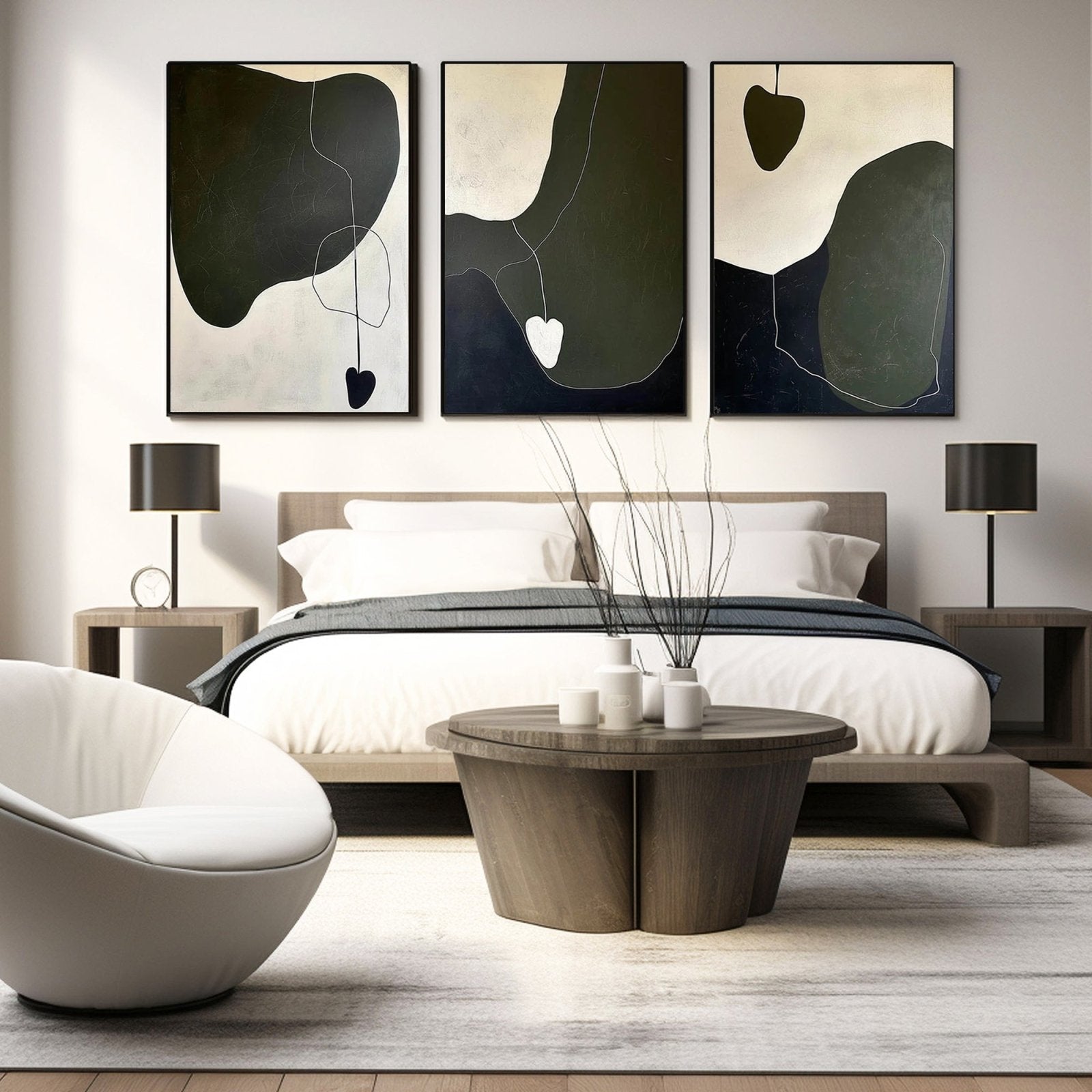 Abstract Painting "Sombras Concéntricas" - nukeart