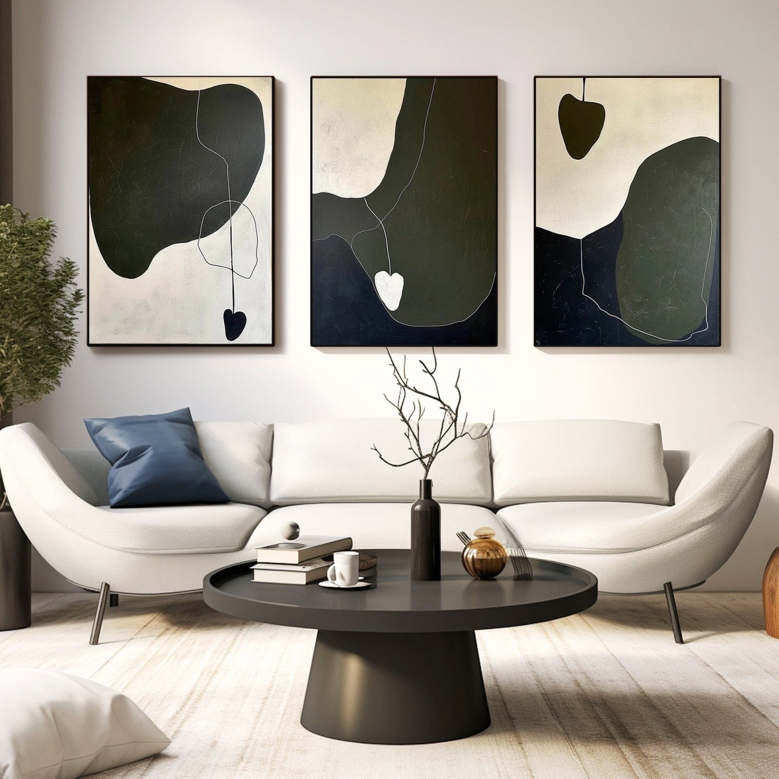 Abstract Painting "Sombras Concéntricas" - nukeart
