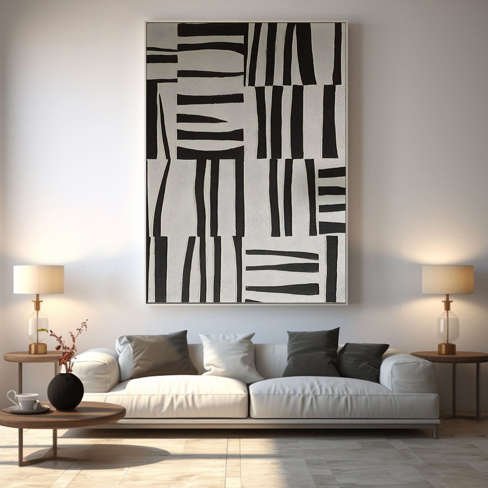 Abstract Painting "Stripes" - nukeart