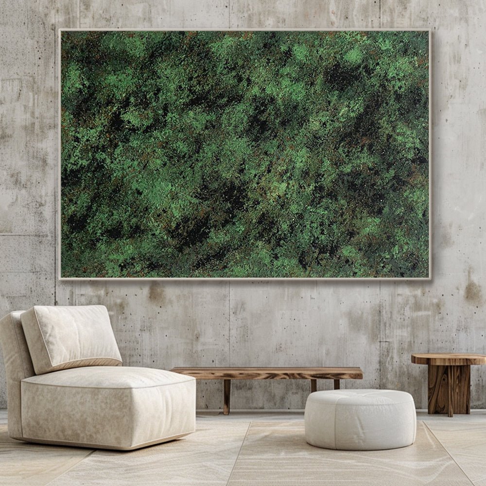 Abstract Painting "Verdant" - nukeart