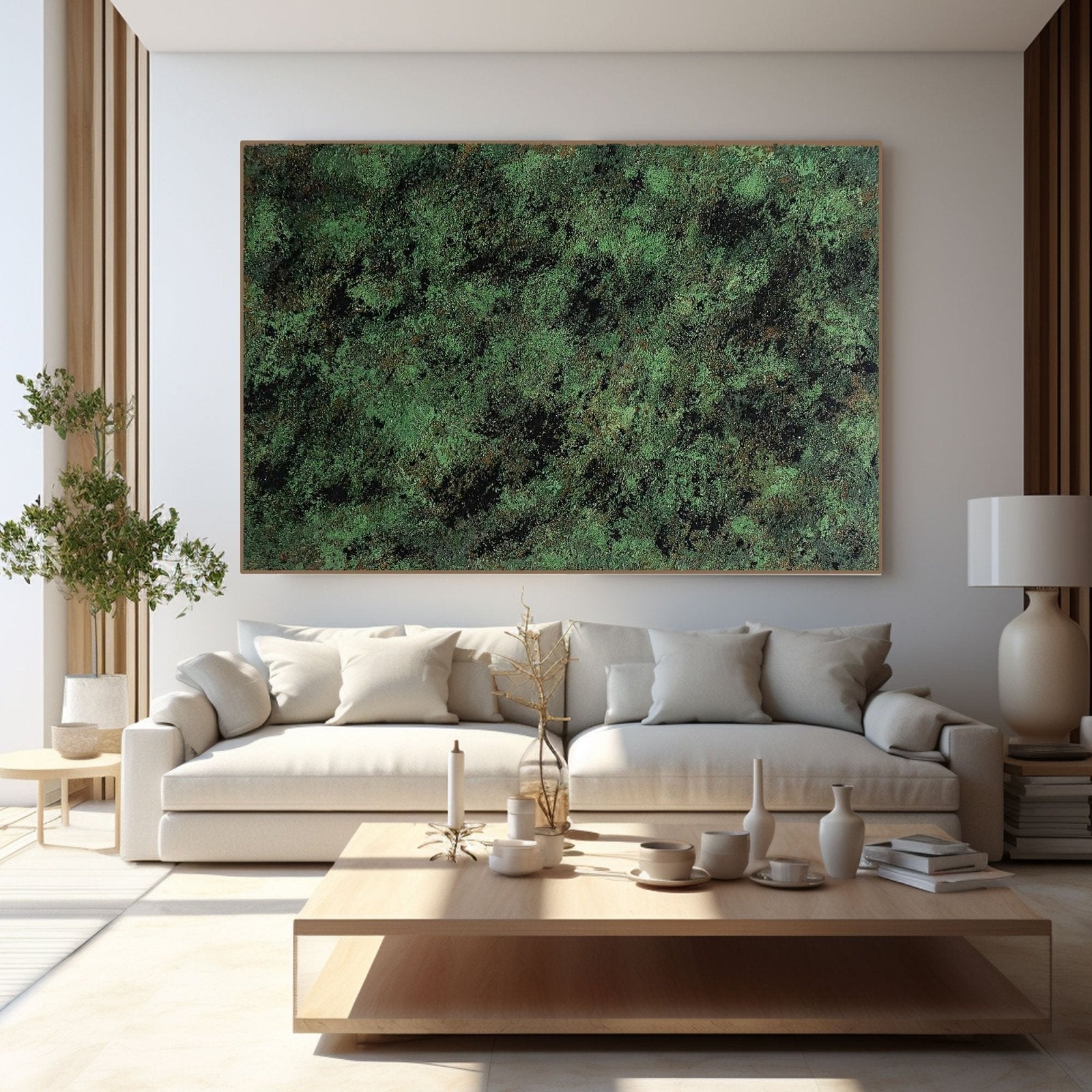 Abstract Painting "Verdant" - nukeart