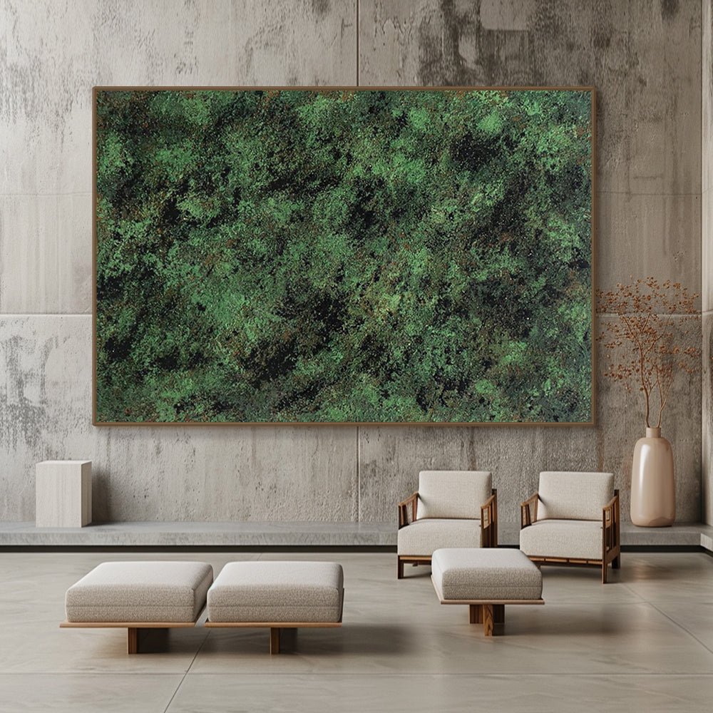 Abstract Painting "Verdant" - nukeart