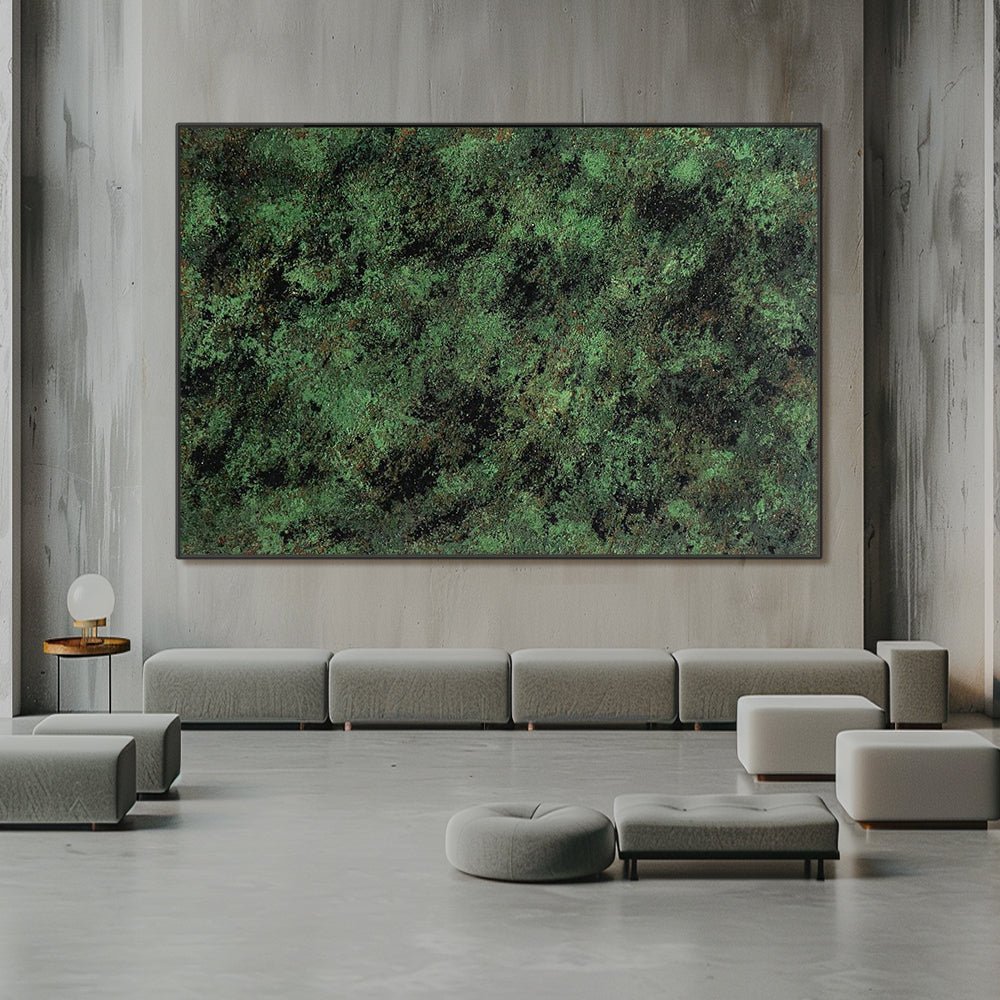 Abstract Painting "Verdant" - nukeart