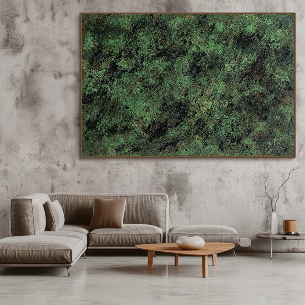 Abstract Painting "Verdant" - nukeart