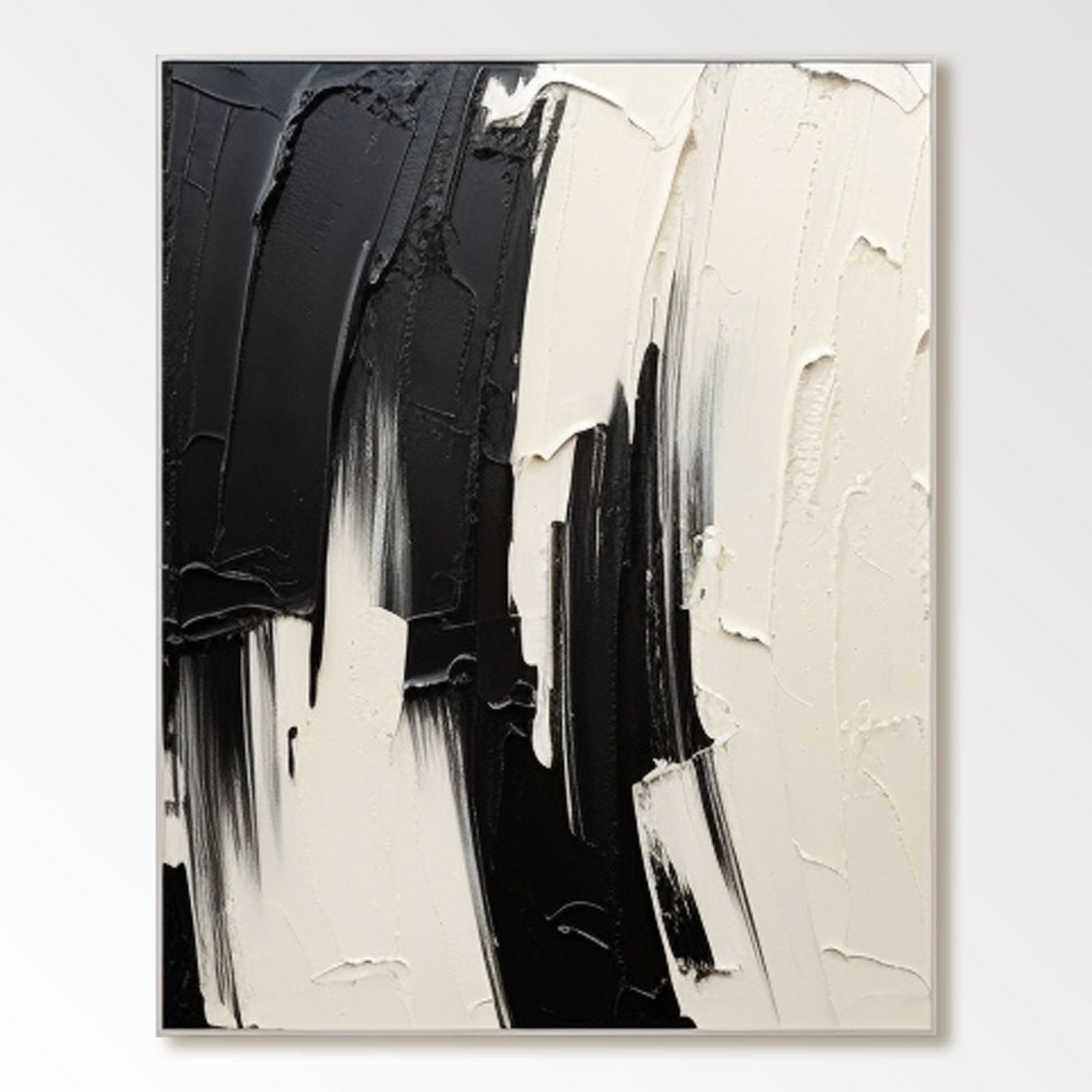 Abstract Plaster Painting "Eternal Duality" - nukeart