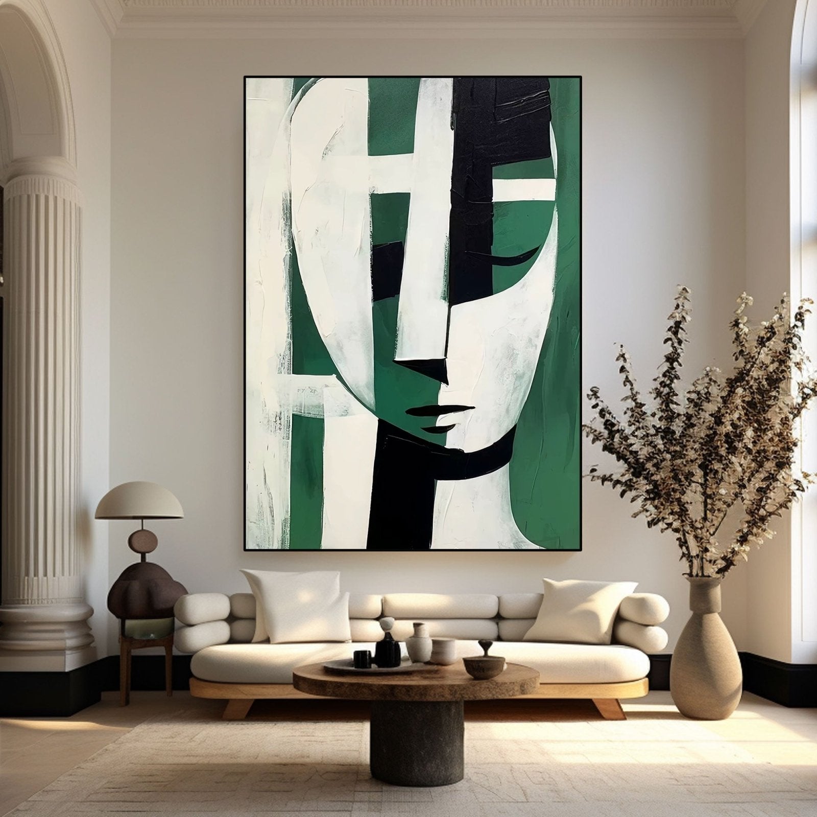 Abstract Plaster Painting "Hush" - nukeart