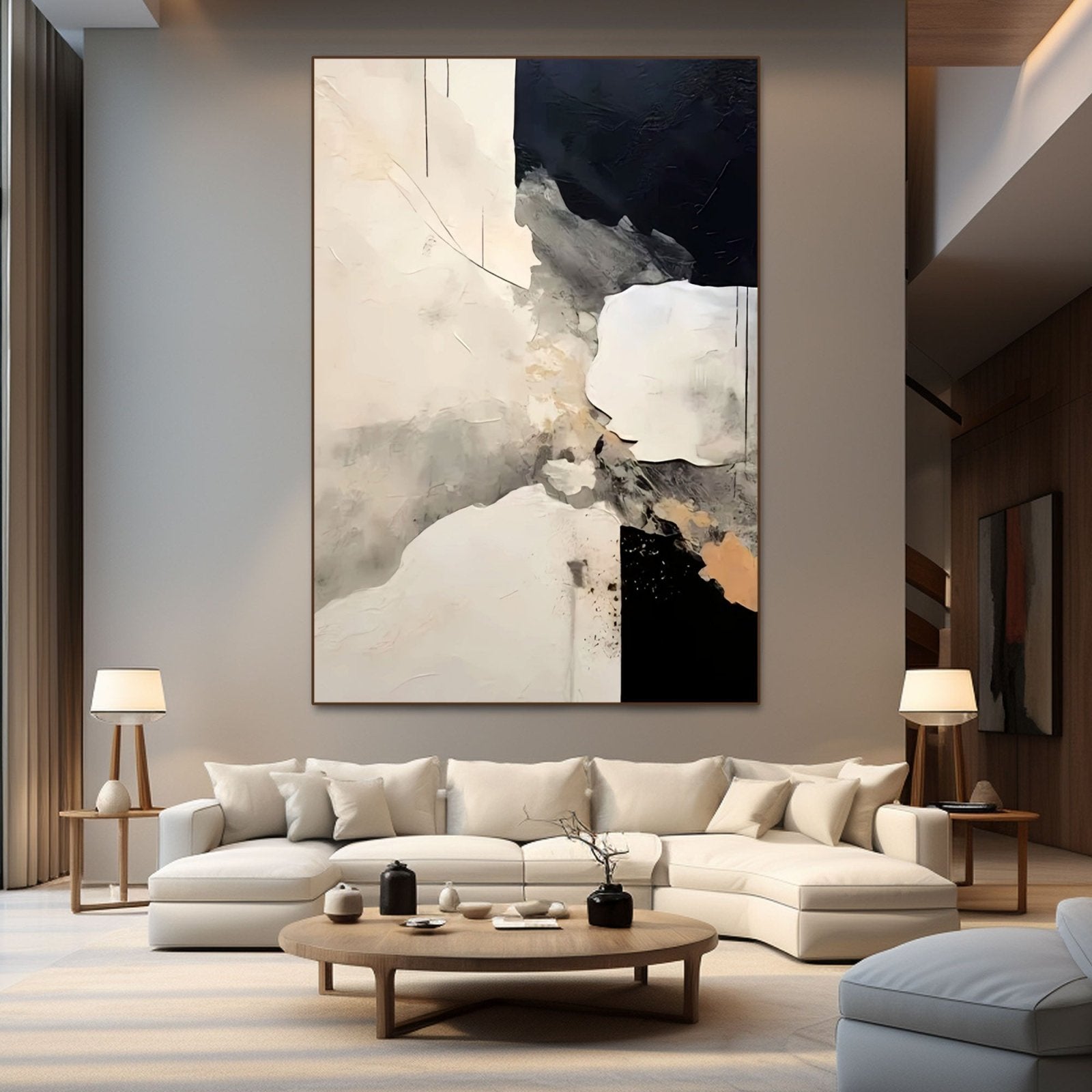 Abstract Plaster Painting "Mirage" - nukeart