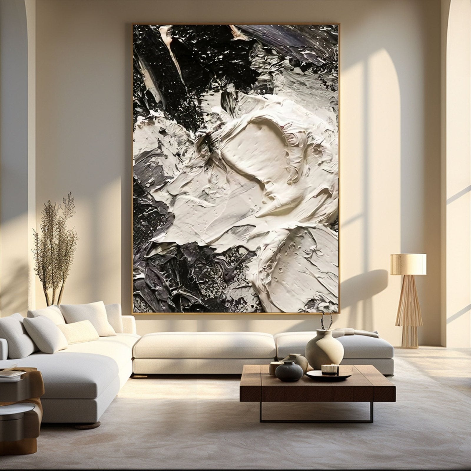 Abstract Plaster Painting "Voidia" - nukeart