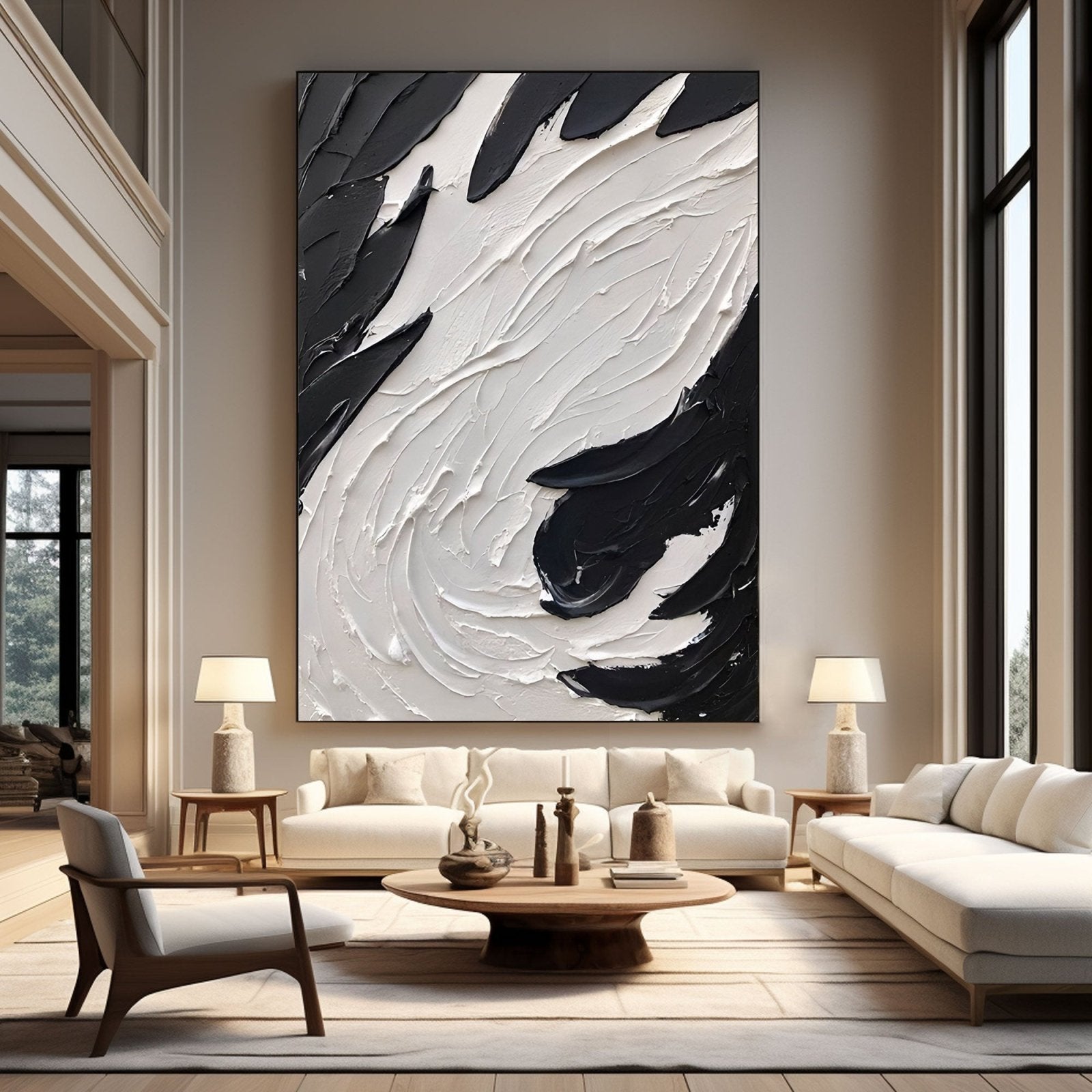 Abstract Plaster Painting "Zenith" - nukeart