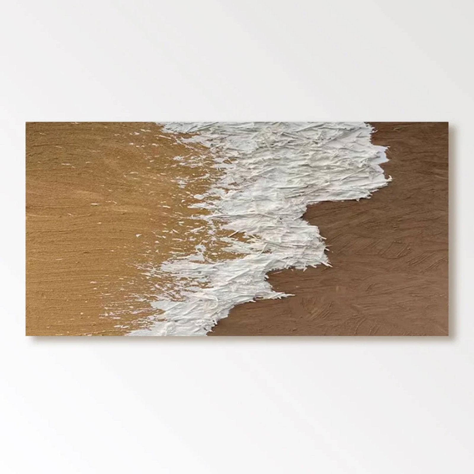 Abstract Plaster Wall Art "Sandy Surge" - nukeart