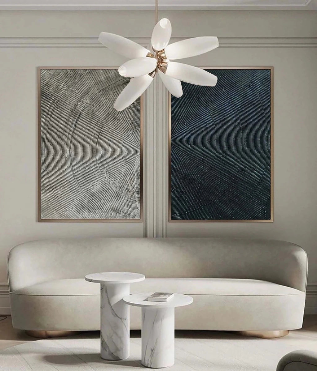 Wabi Sabi Painting "Doppia Armonia" - nukeart