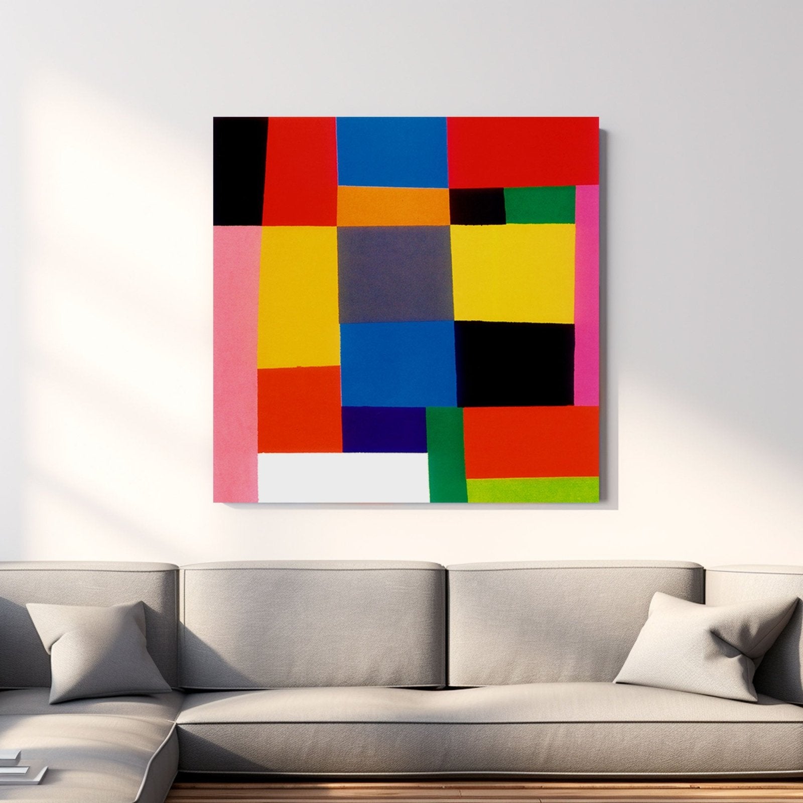 Colorful Abstract Painting "Symphony of Colors" - nukeart