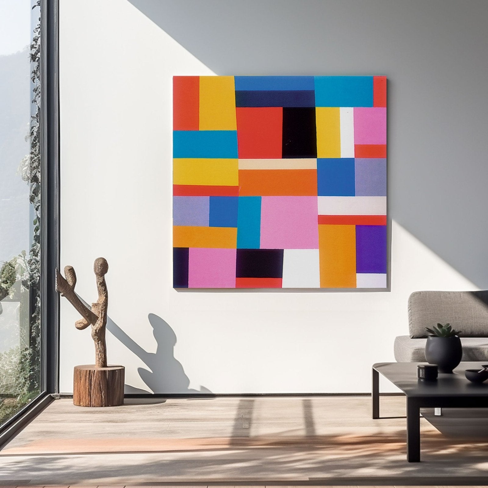 Colorful Abstract Painting "Vibrant Serenade" - nukeart