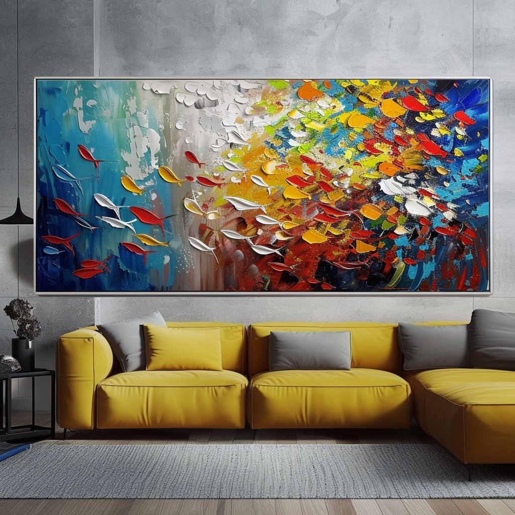 Colorful Painting "Colorful Symphony" - nukeart