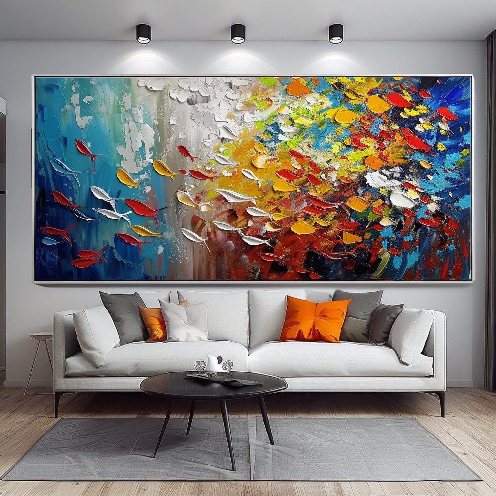 Colorful Painting "Colorful Symphony" - nukeart