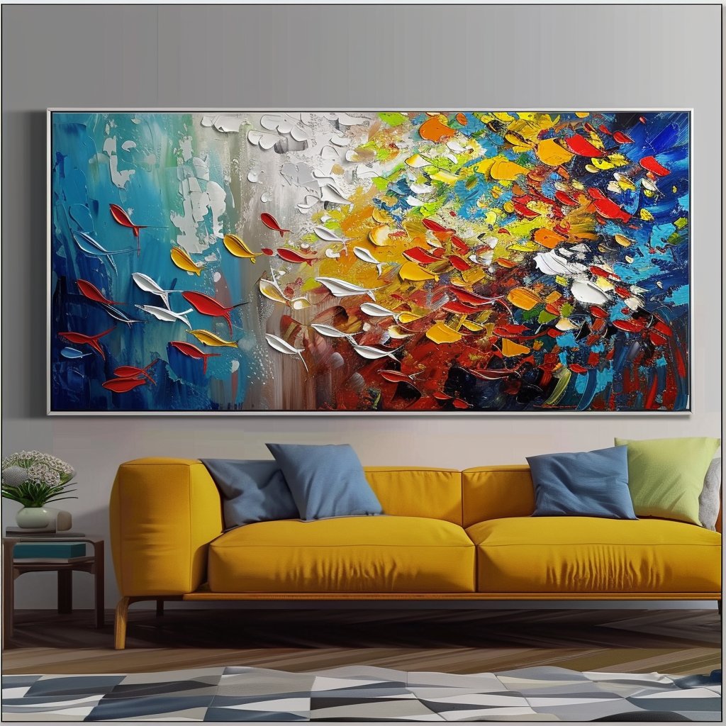 Colorful Painting "Colorful Symphony" - nukeart