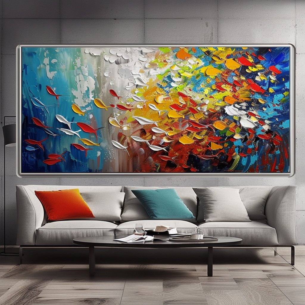 Colorful Painting "Colorful Symphony" - nukeart