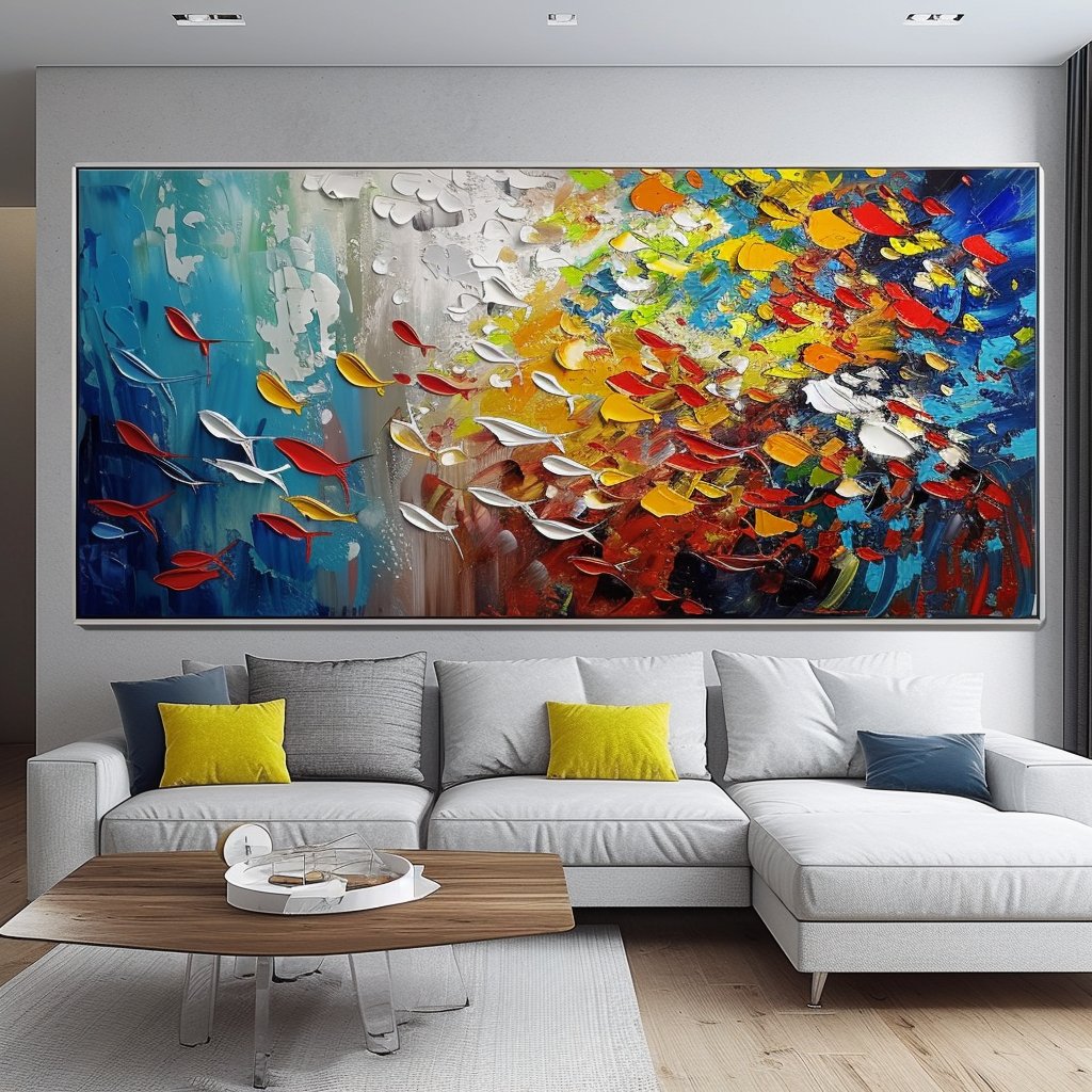 Colorful Painting "Colorful Symphony" - nukeart