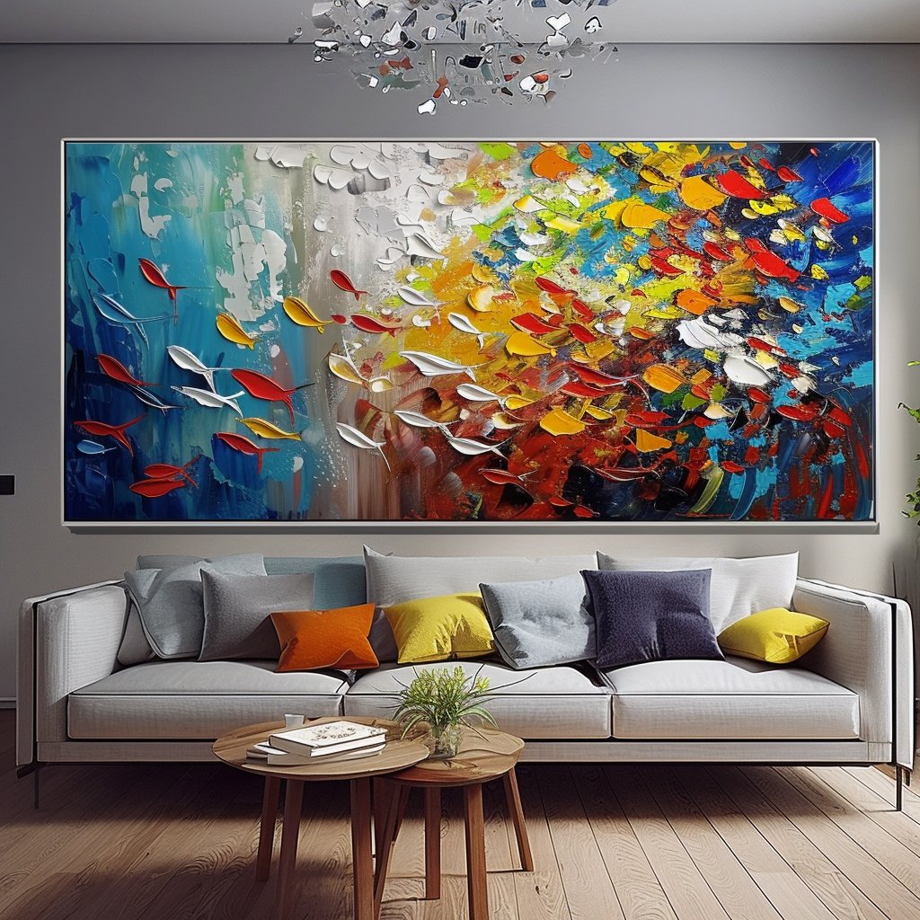 Colorful Painting "Colorful Symphony" - nukeart