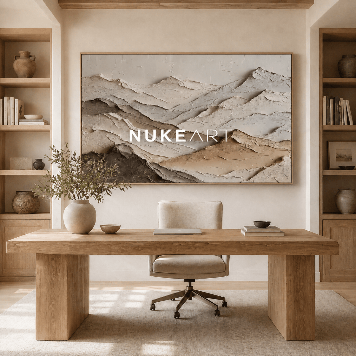 3D Textured Wall Art “Silent Earth Layers” - nukeart