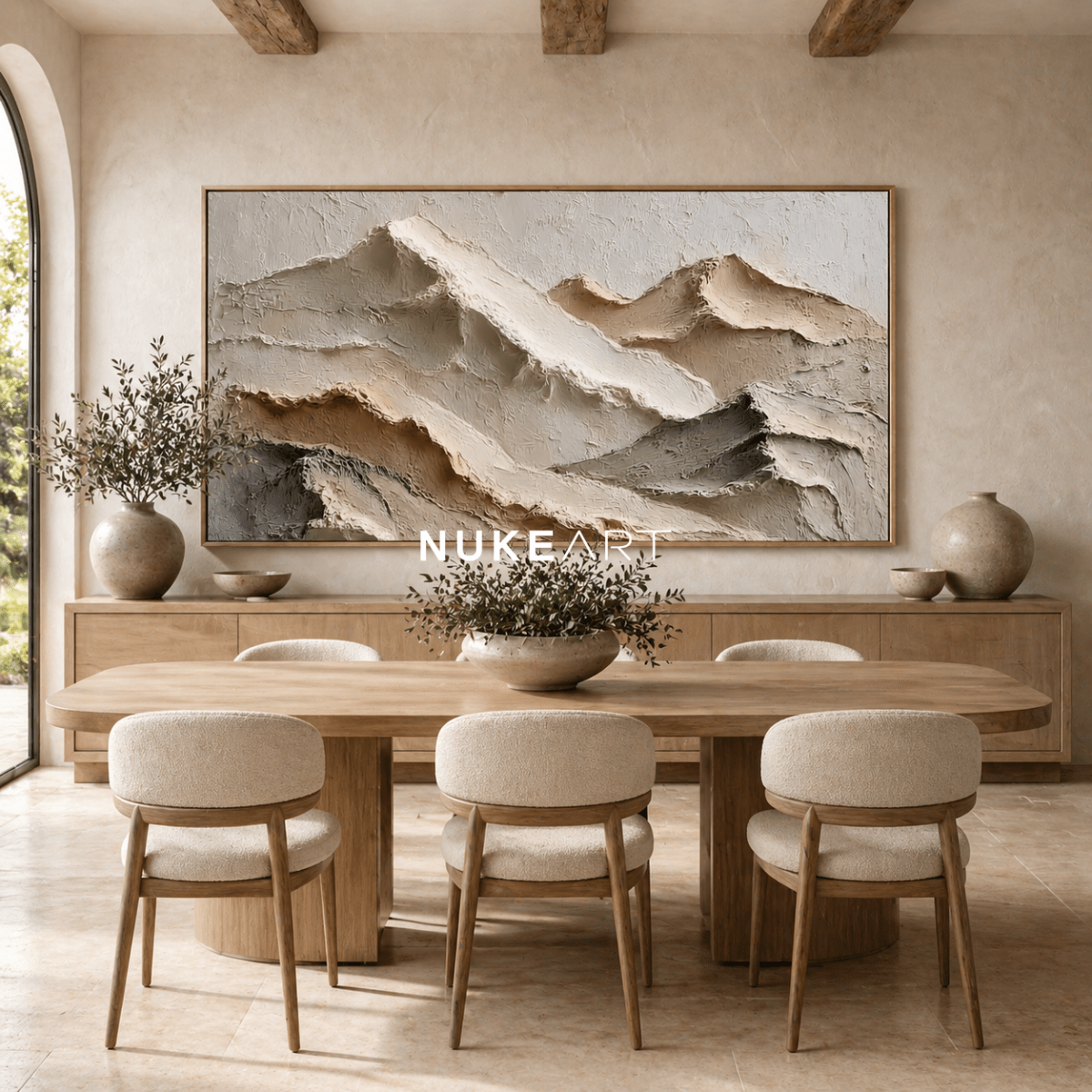 Minimalist Wall Art “Silent Ridge Horizon” - nukeart