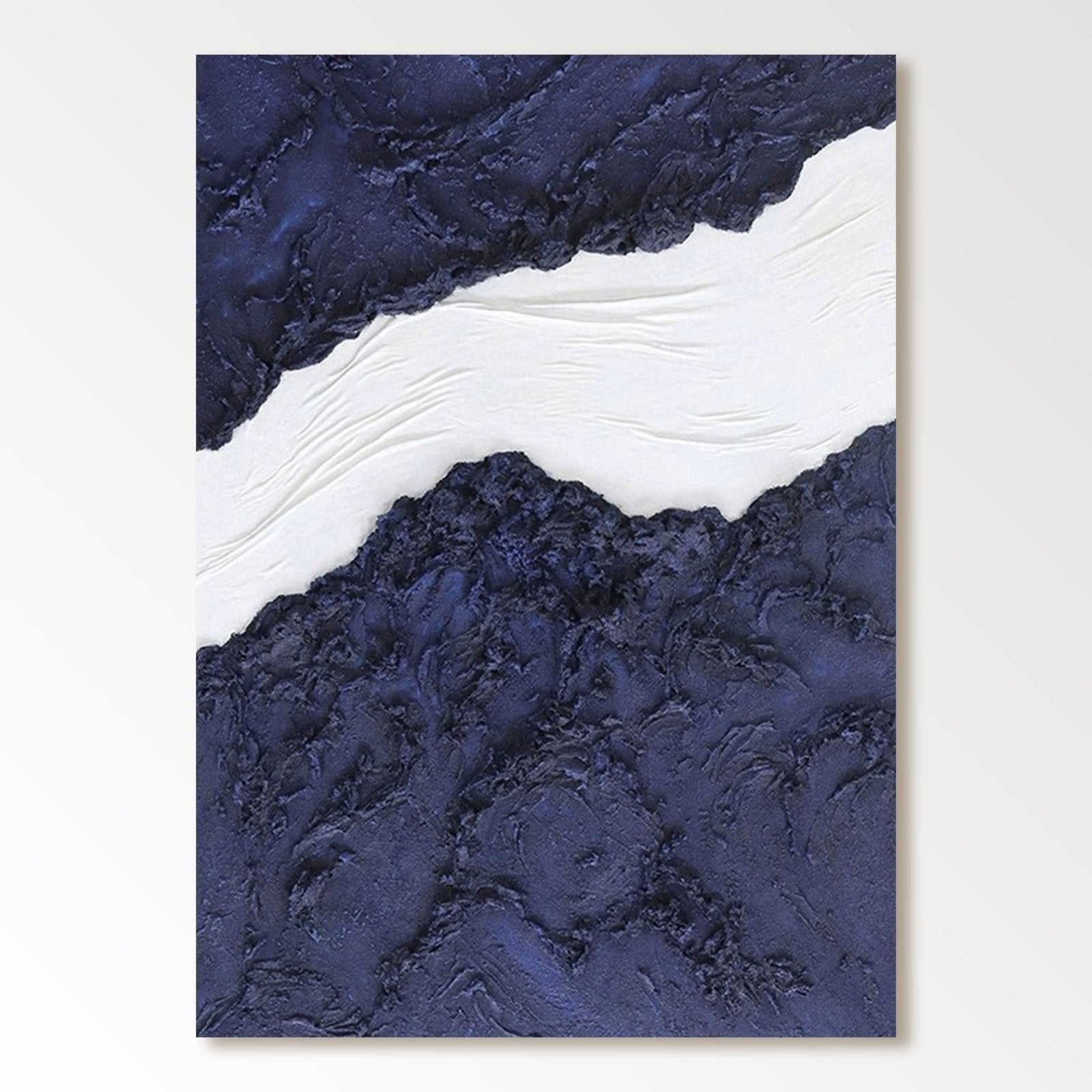 Minimalist Abstract Painting "Indigo" - nukeart