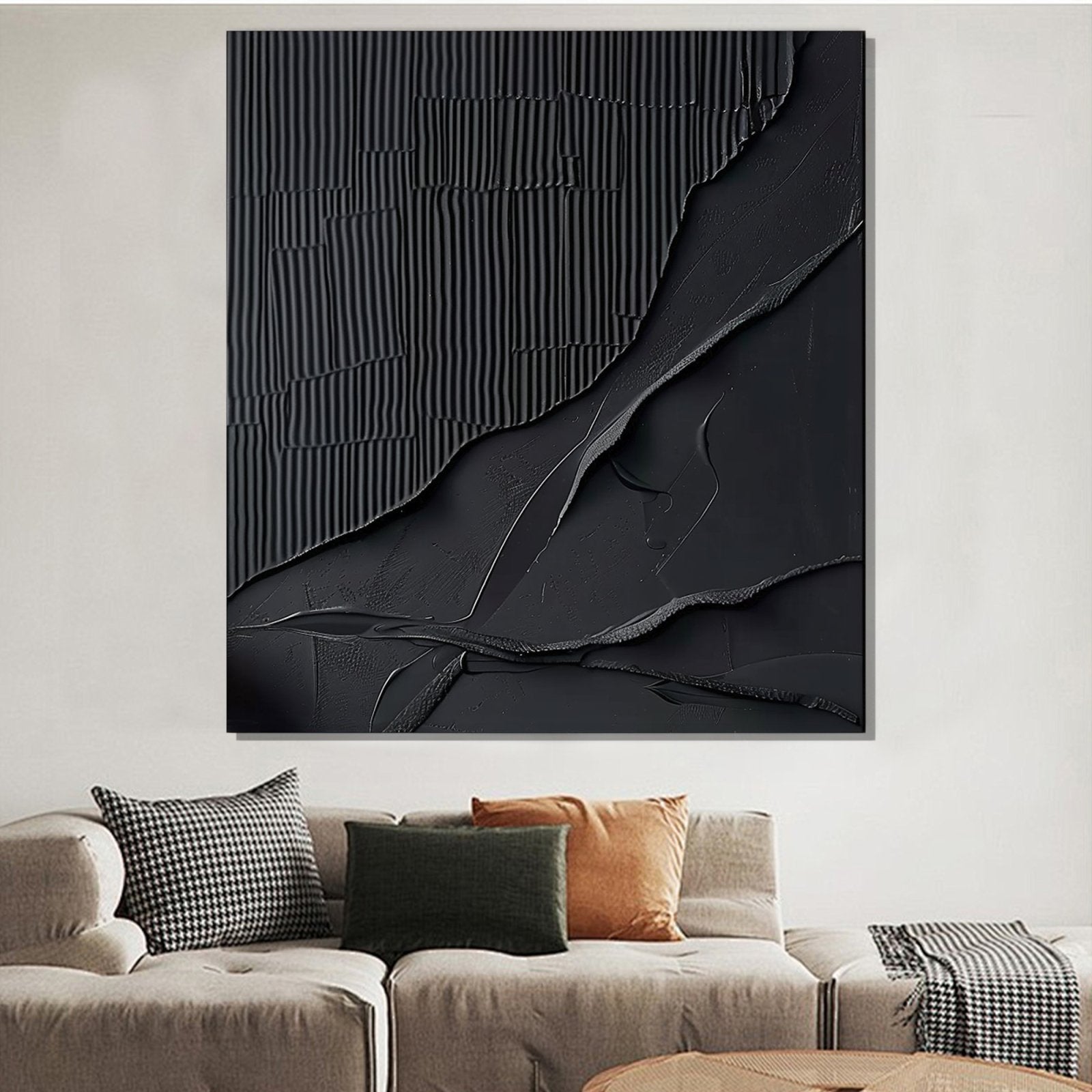 Minimalist Painting "Contours of the Heart" - nukeart