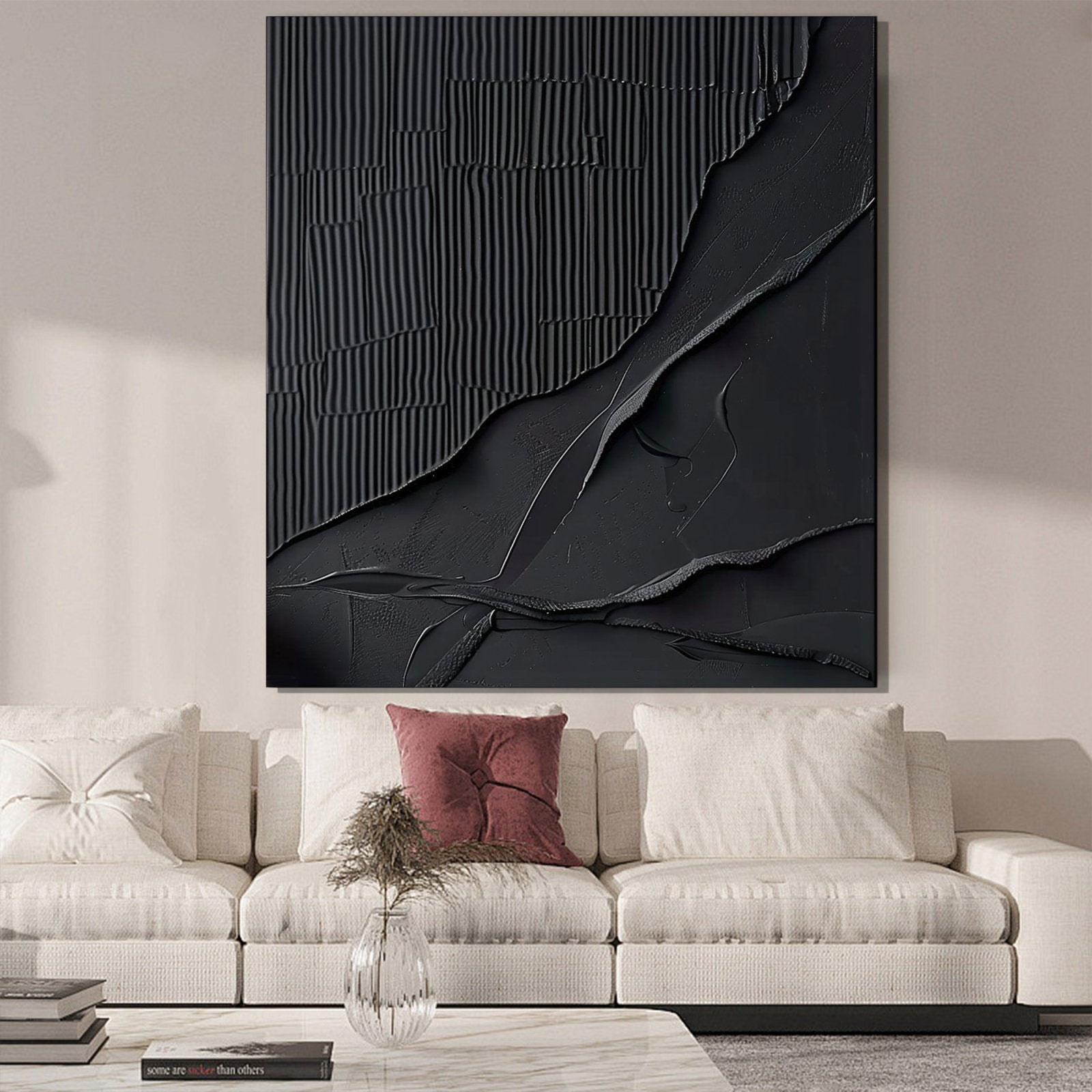 Minimalist Painting "Contours of the Heart" - nukeart