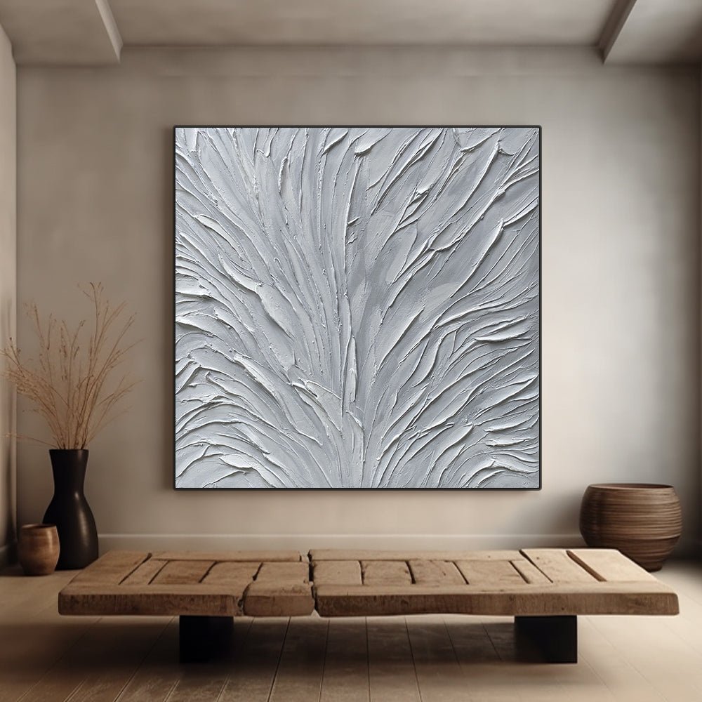 Minimalist Plaster Art "Danse Gelée" - nukeart