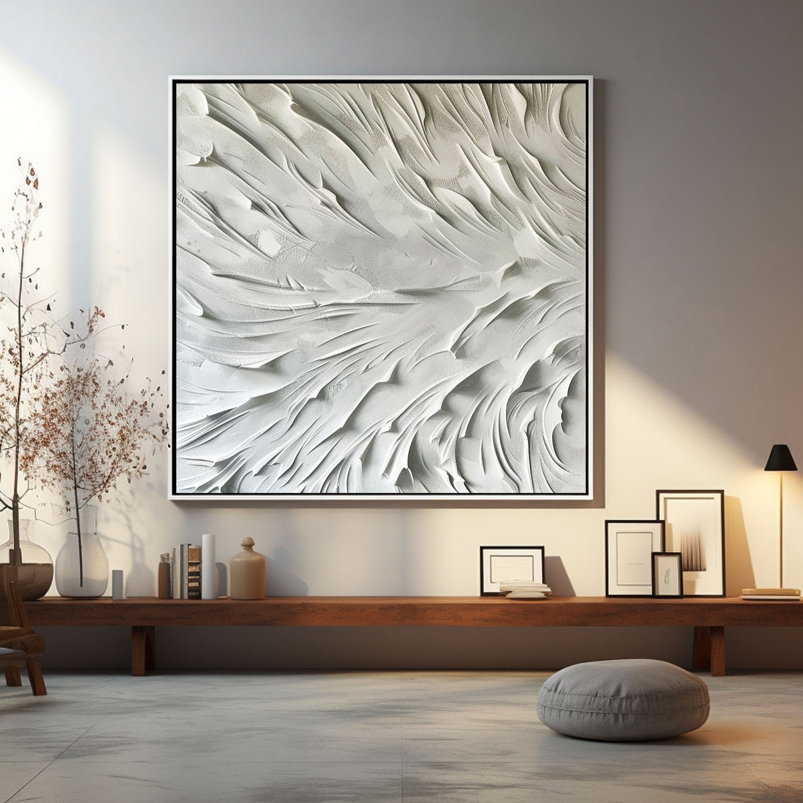 Minimalist Plaster Art "Flow“ - nukeart