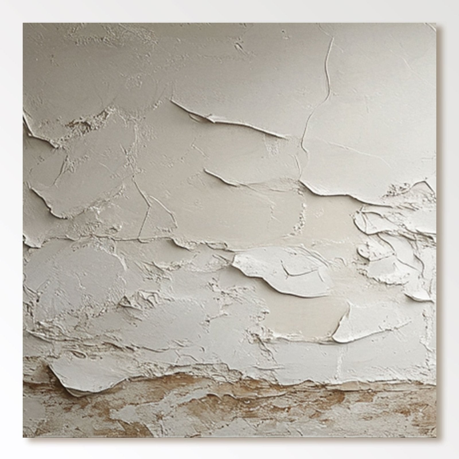 Minimalist Plaster Art "Silence du Plâtre" - nukeart