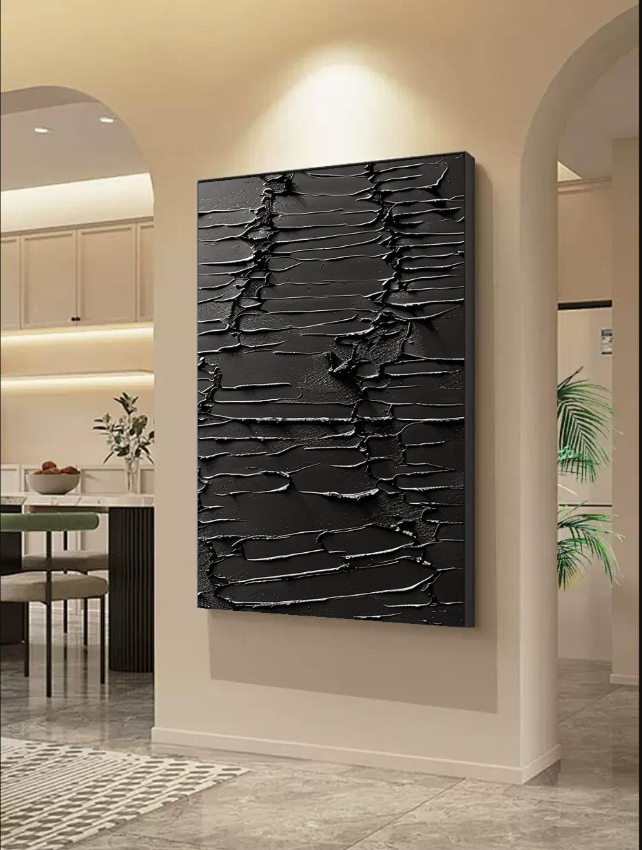 Minimalist Plaster Painting "Eternal Echoes" - nukeart