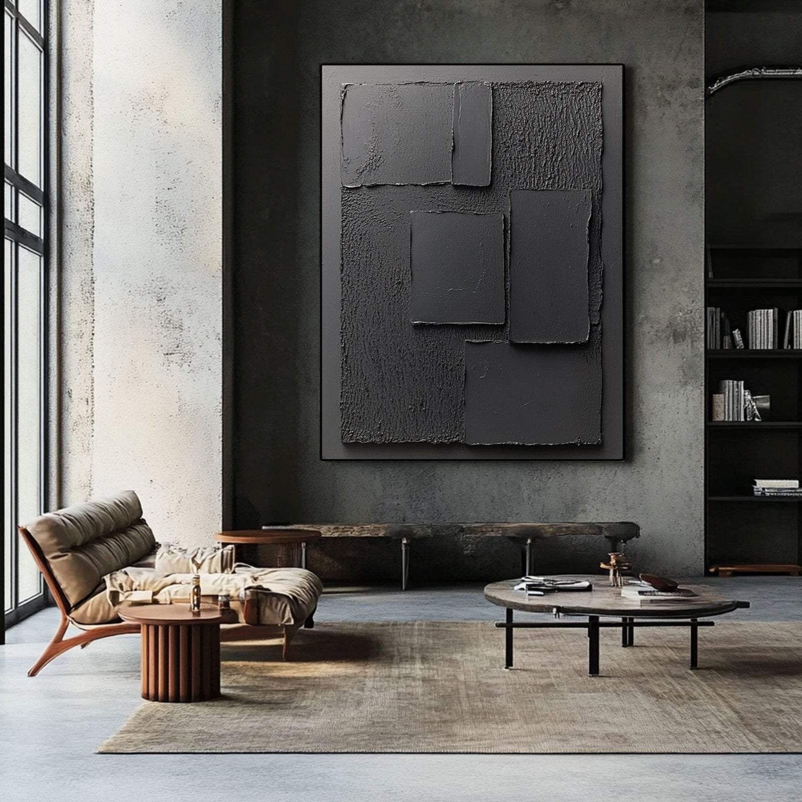 Minimalist Plaster Wall Art "Couches de Nuit" - nukeart