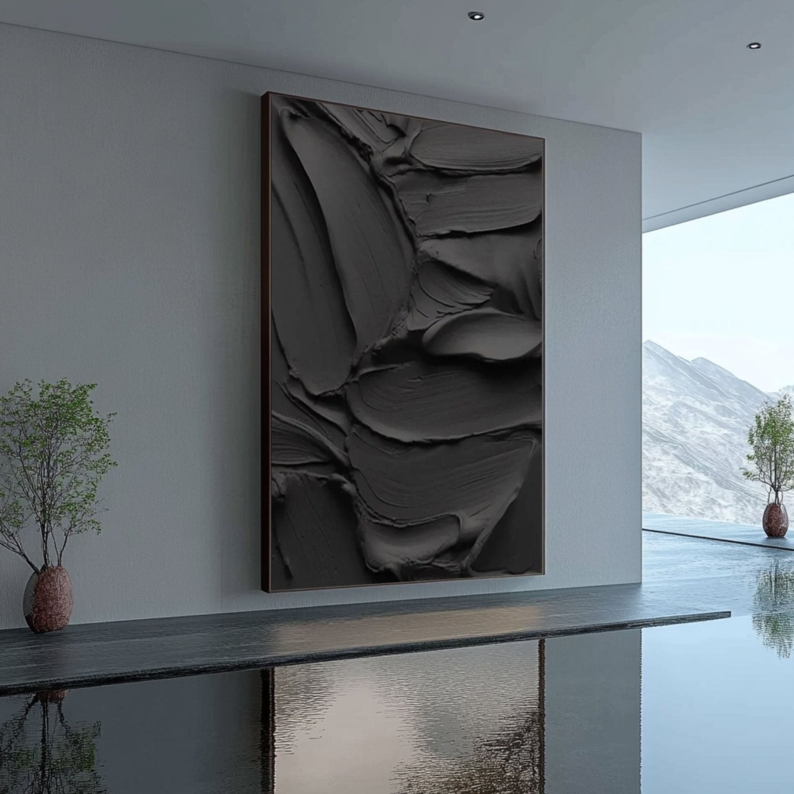 Minimalist Plaster Wall Art "Marbrelis” - nukeart