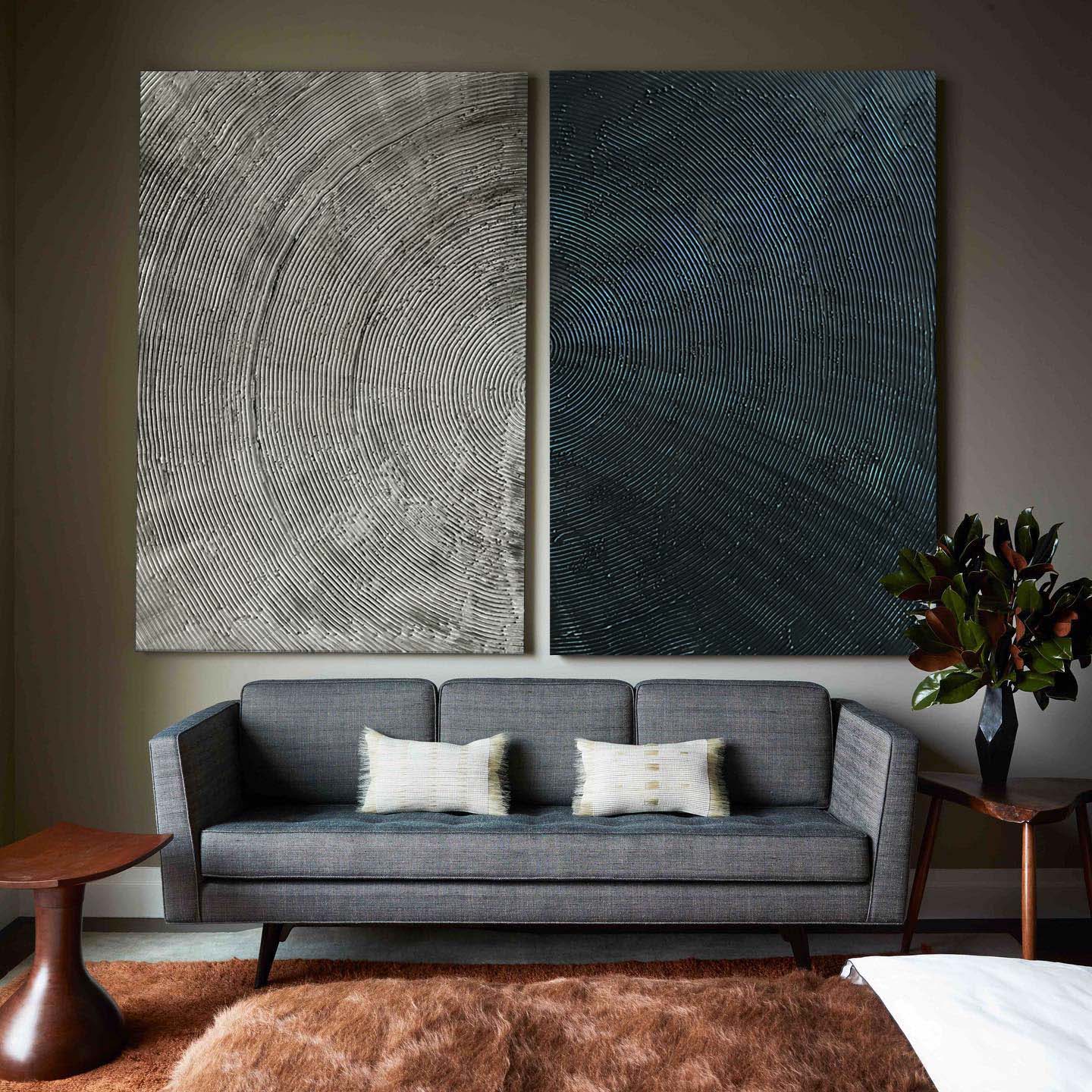 Wabi Sabi Painting "Doppia Armonia" - nukeart