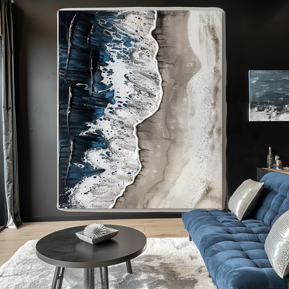 3D Textured Abstract Painting "Eternal Waves"
