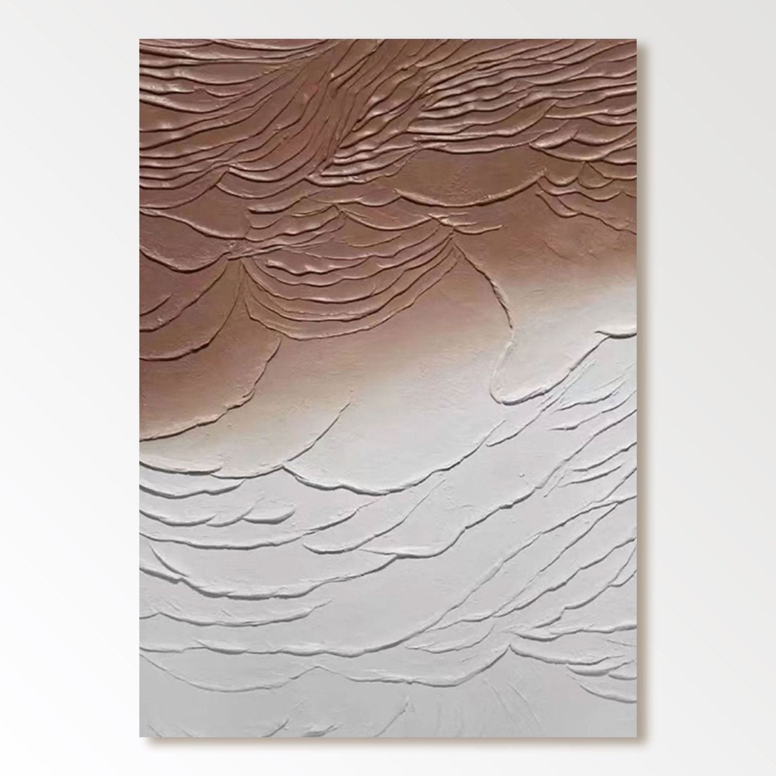 Plaster Painting "Amber Serenity" - nukeart